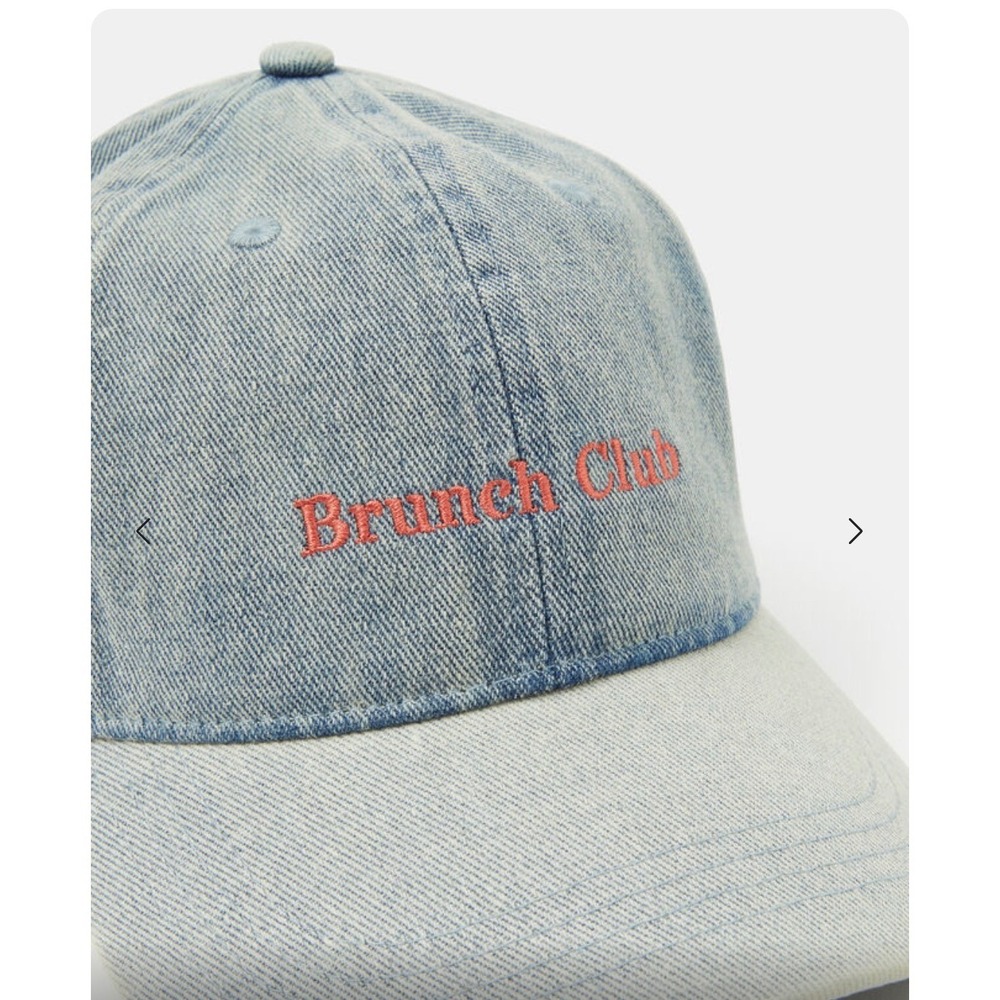 Accessorize Brunch Club Denim Cap – NWT